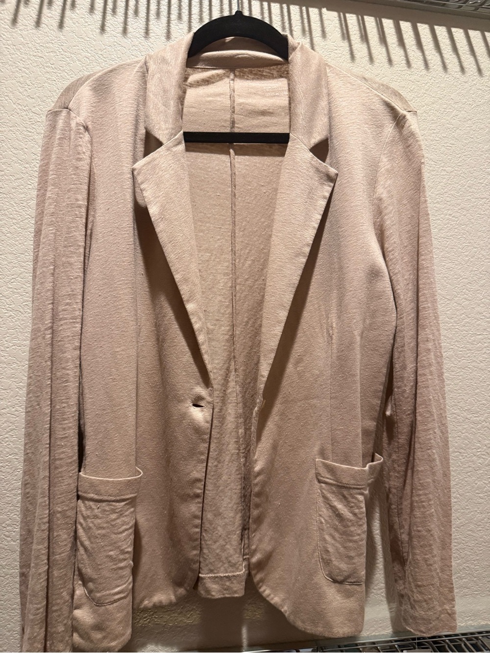 Neutral Beige Women's Blazer Jacket